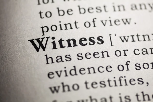 Witness — Stock Photo, Image