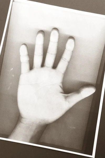 Fotocopia della mano — Foto Stock