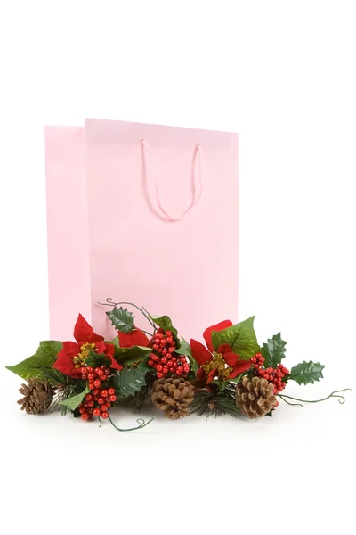 Christmas Shopping Bag — Stock Photo, Image