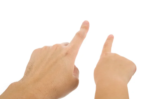 Fingerpekande — Stockfoto