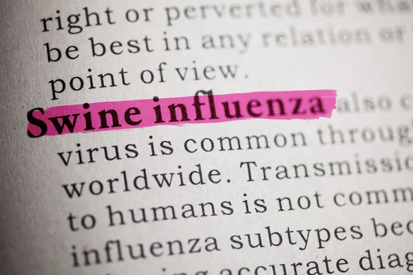 Swine influenza — Stock Photo, Image