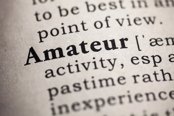 Amateur — Foto de Stock