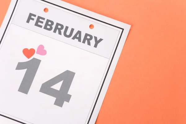 Calendario Día de San Valentín —  Fotos de Stock