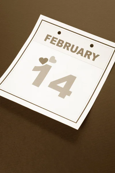 Kalender för alla hjärtans dag Stock Obrázky
