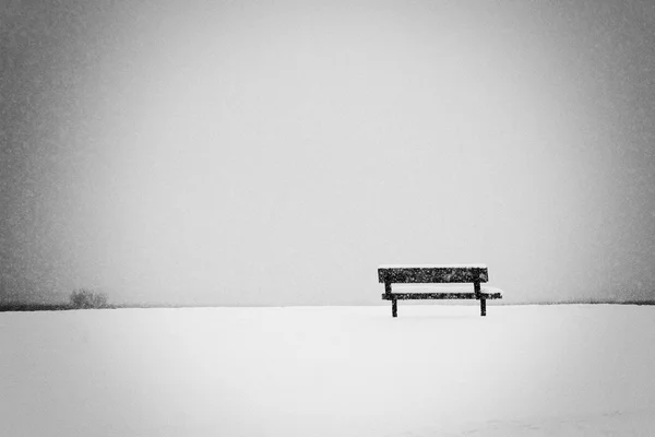 Bench in Winter — Stock Photo, Image