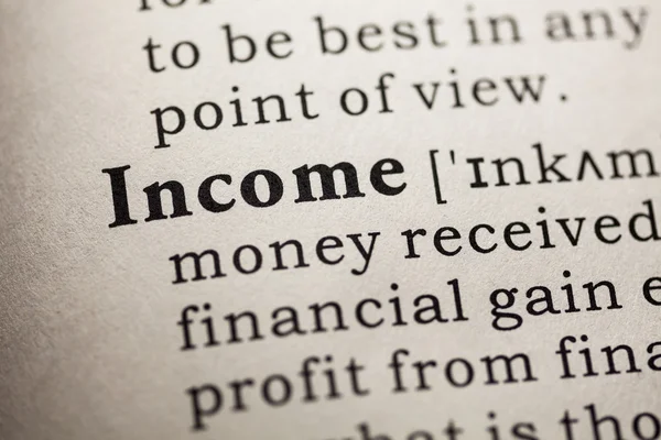 Income — Stock Photo, Image