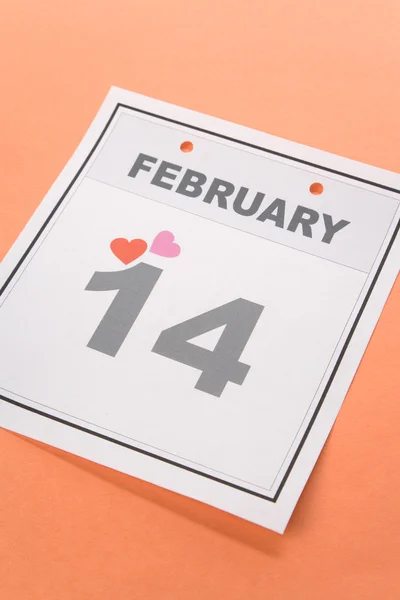 Kalender för alla hjärtans dag — Stock fotografie