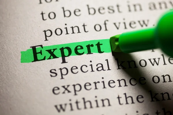 Expert — Stockfoto