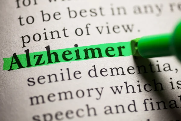Хвороба Альцгеймера — стокове фото