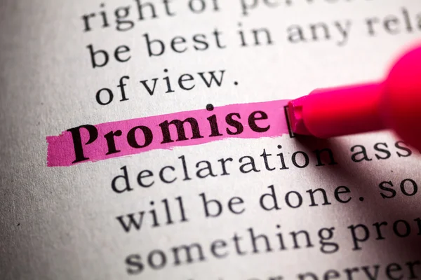 Versprechen — Stockfoto