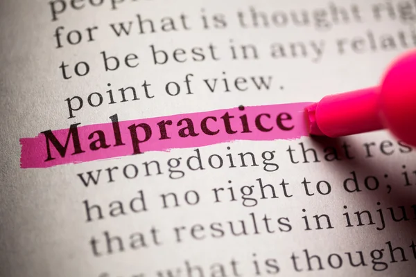 Malpractice — Stock Photo, Image