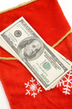 Noel çorap ve dolar