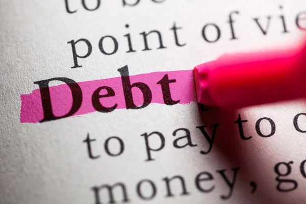 Debt — Stock Photo, Image