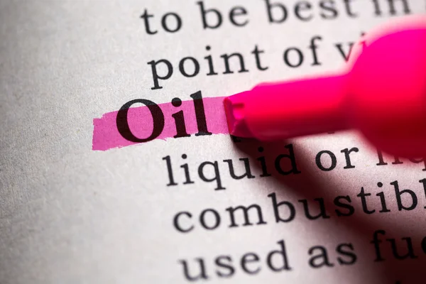 Word oil — Stock Photo, Image