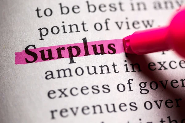Surplus — Stock fotografie