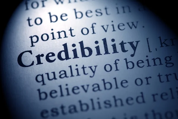 Credibility — Stock Photo, Image
