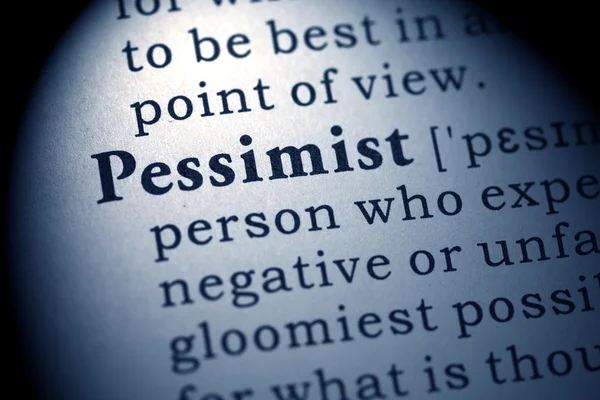 Пессимист — стоковое фото