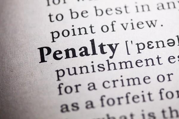 Penalty — Stock Photo, Image
