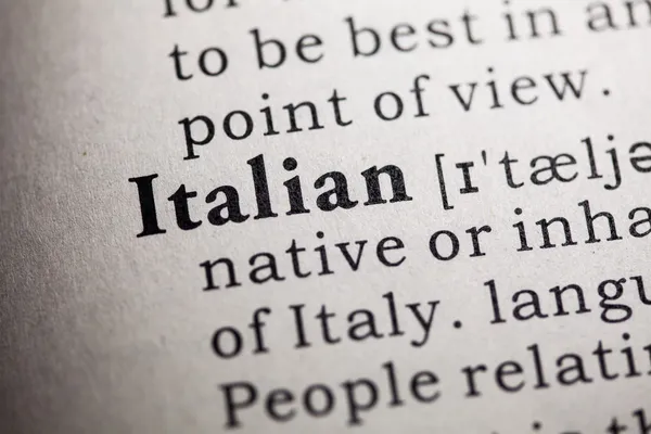 Italian — Stock Photo, Image