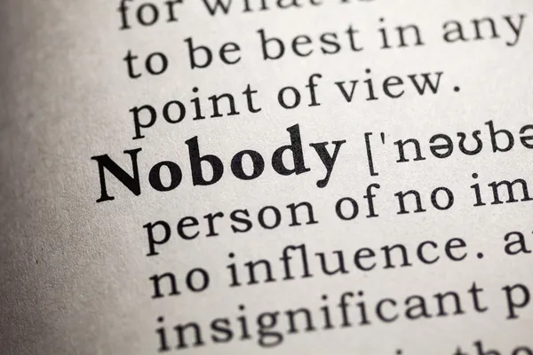 Nadie. — Foto de Stock
