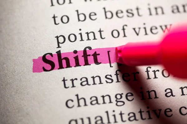 Shift — Stock Photo, Image