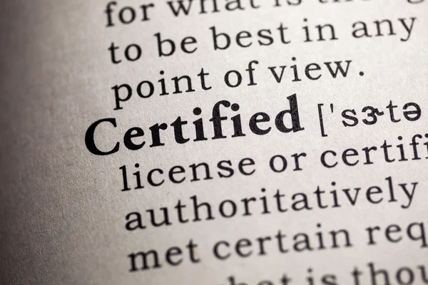 Certificado — Fotografia de Stock