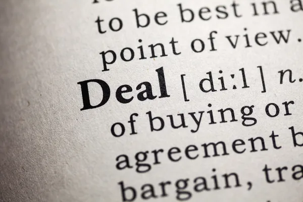 Deal — Stockfoto