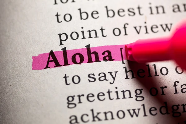 Aloha — Stockfoto