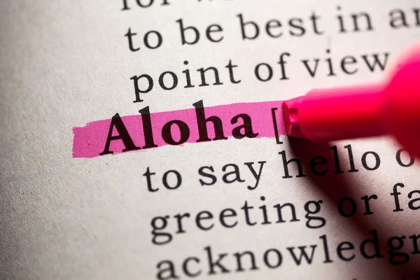 Aloha - Stok İmaj