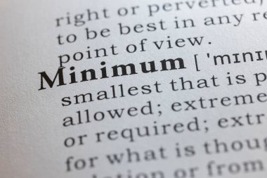 Sahte sözlük kelimesi, asgari sözlük tanımı