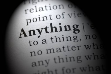 Sahte sözlük, herhangi bir şeyin sözlük tanımı