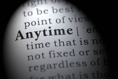 Sahte sözlük kelimesi, herhangi bir zamanın sözlük tanımı