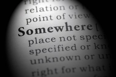 Sahte sözlük, bir yerin sözlük tanımı