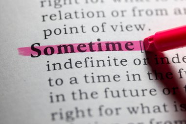 Sahte sözlük kelimesi, sözlük tanımı