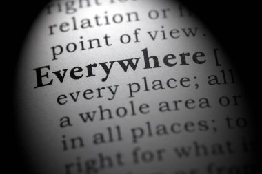 Sahte sözlük kelimesi, her yerin sözlük tanımı