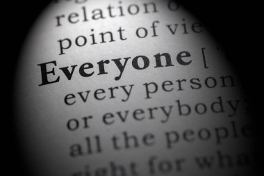 Sahte sözlük kelimesi, herkesin sözlük tanımı