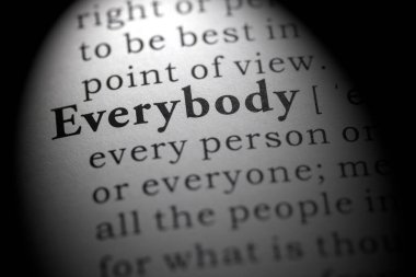 Sahte sözlük kelimesi, herkesin sözlük tanımı