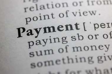 Sahte sözlük, ödemenin sözlük tanımı