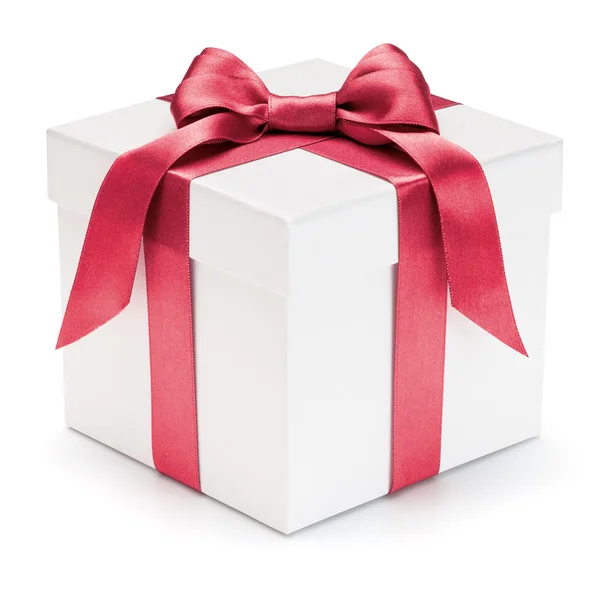 Confezione regalo con nastro e fiocco. — Foto Stock