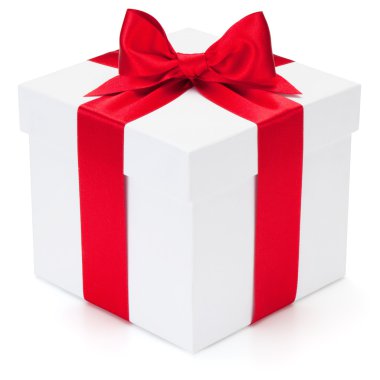 Şerit ve yay ile hediye.