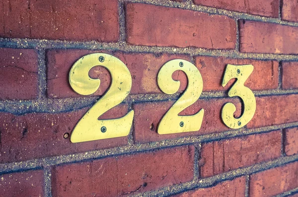 Address Number Closeup — Stock Photo, Image