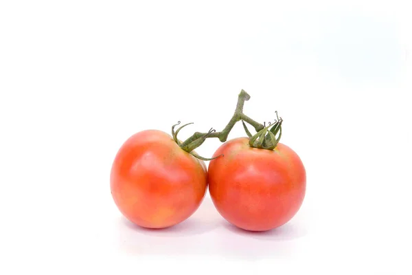 Fresh Tomatoes Isolated White — Stock Photo, Image