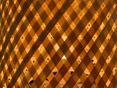 Örülmüş bambu şeritleri yakın çekim. Yapıştırma bambu dokusu arkaplanı.