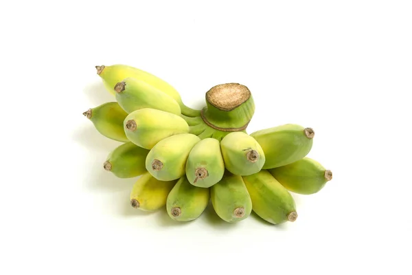 白い背景で隔離熟したバナナの束 — ストック写真