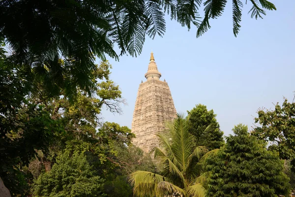 Mahabodhi Tempel Bodh Gaya India Boeddha Bereikte Hier Verlichting — Stockfoto