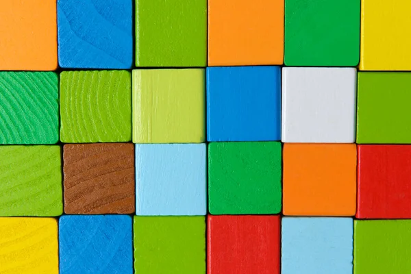 Square Shape Colorful Background Red Yellow Green Blue Created Wooden —  Fotos de Stock
