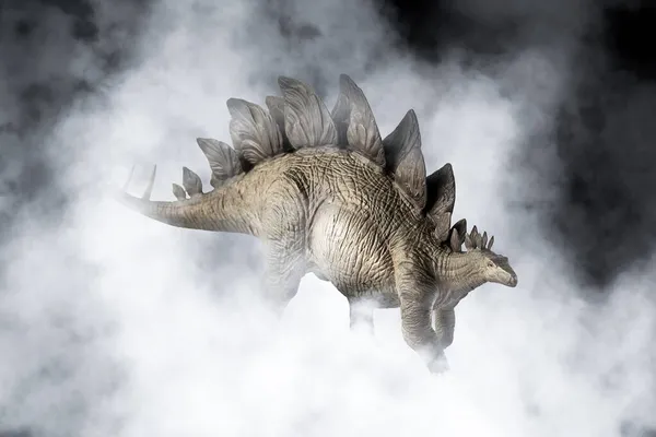Stegosaurus Dinosaurie Rök Bakgrund — Stockfoto