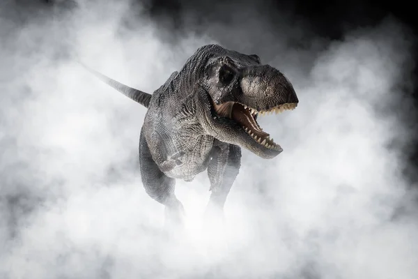 Tyrannosaurus Rex Dinosaurier Auf Rauchhintergrund — Stockfoto