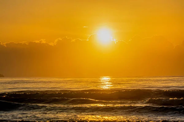 Солнце Море Фон Заката Состав Природы — стоковое фото