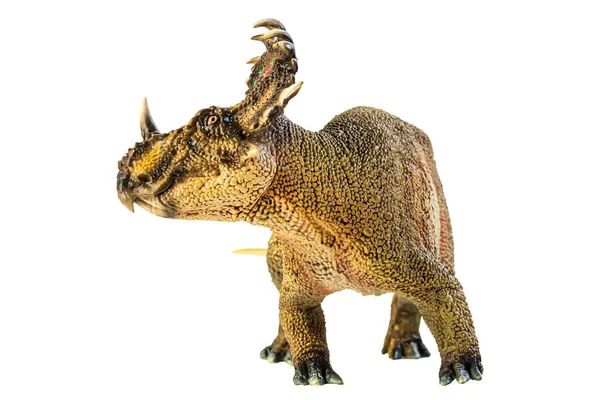 Sinoceratops Dinozaur Białym Tle — Zdjęcie stockowe